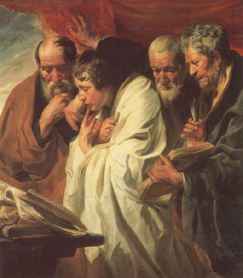 Jacob Jordaens The Four Evangelists Sweden oil painting art